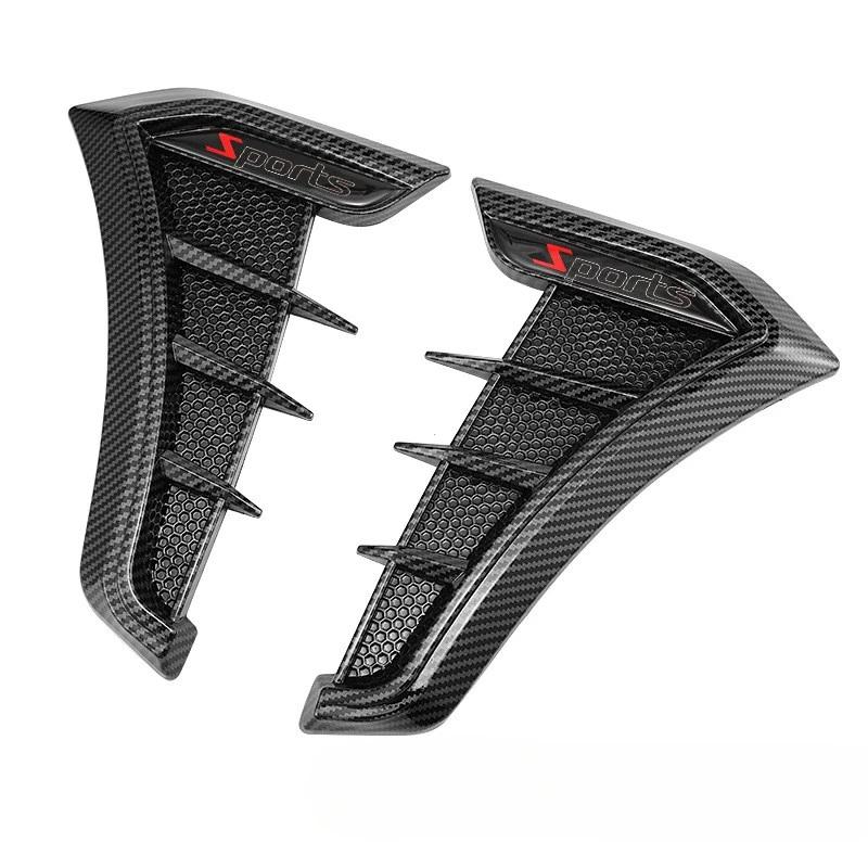 Vent Cover Fender Hood Air Flow Intake Trim Car Side Exterior Accessories Wing Decals Ventilation Sticker Modified Styling 2pcs