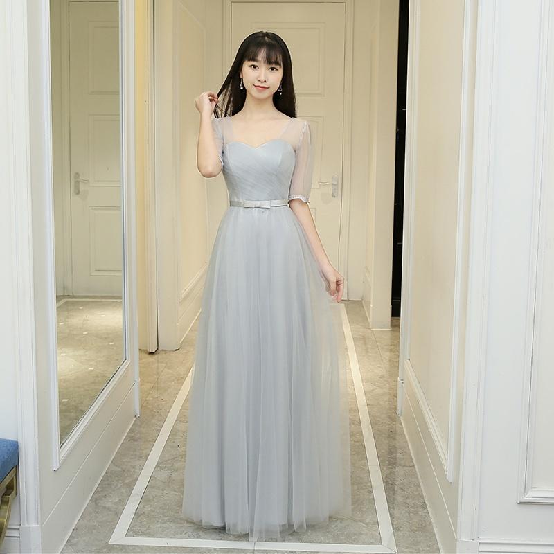 

Pink Floor Length Bridesmaid Dress - Elegant Evening Gown for Wedding, Banquet & Graduation, Beach Formal Dress 3XL