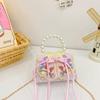 Childrens Cute Princess Crossbody Bag With Artificial Pearl Decoration And Embroidery Design For Daily Use