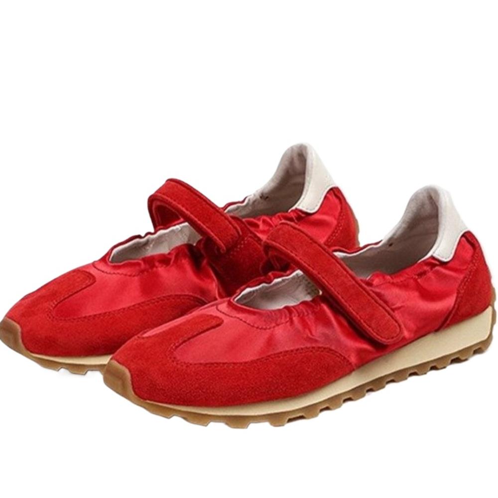 

Fashion Flats Women’s Sport Shoes Casual Sneakers Marie Janes Shoes Woman Loafers 2025 Shallow Summer Sandals Fashion Zapatos De Mujer 40 красный