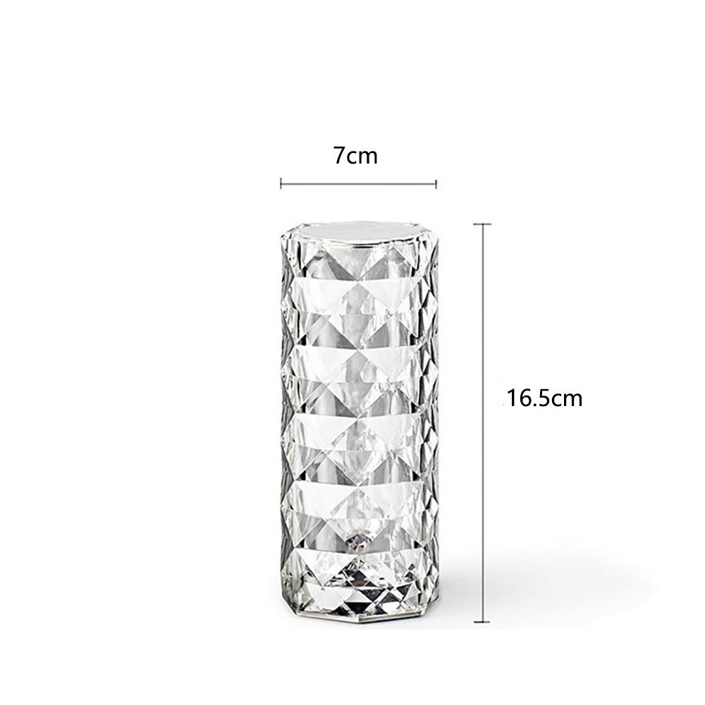 LED 16 Colors  Crystal Table Lamp Diamond Rose Night Light Touch Atmosphere Beds