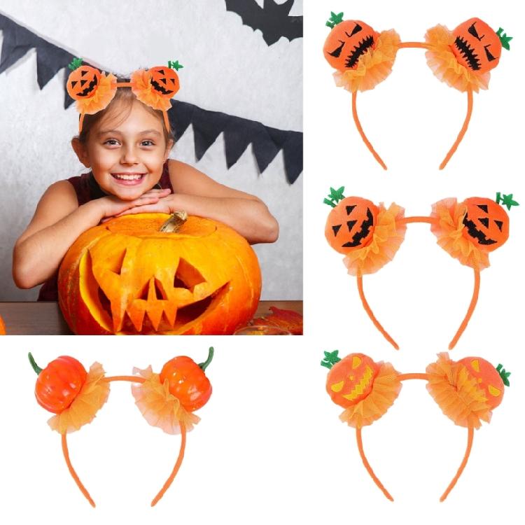 Pumpkin Hairhoop Festival Headband Halloween Dressingup Costume Props Headpiece Theme Party Headband Adult Holiday Props