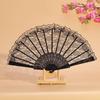 LOYELEY Lace Fan Flower Fan Foldable Dance Performance Fan for Spanish Dances Quixote and Spanish Decorative Fan for Dance Performance Practice Ballet