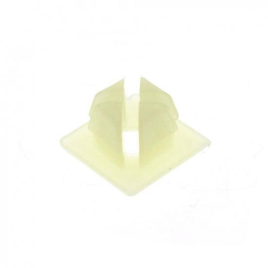 20 White Universal License Plate Screw Mounting Hardware Plastic Ert Nut Clip