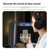 Soundproof Microphone Cover: Noise-Reducing Folding Windscreen for Studio Recording
