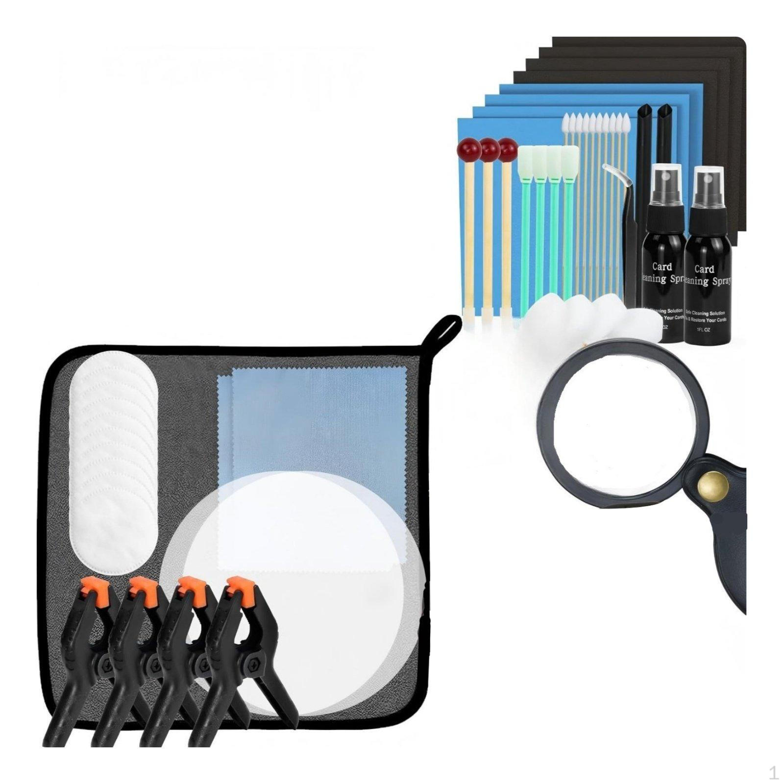 17 Pieces Card Maintenance Kit Glove and Tweezers Included Polish Repair Easy to Use for