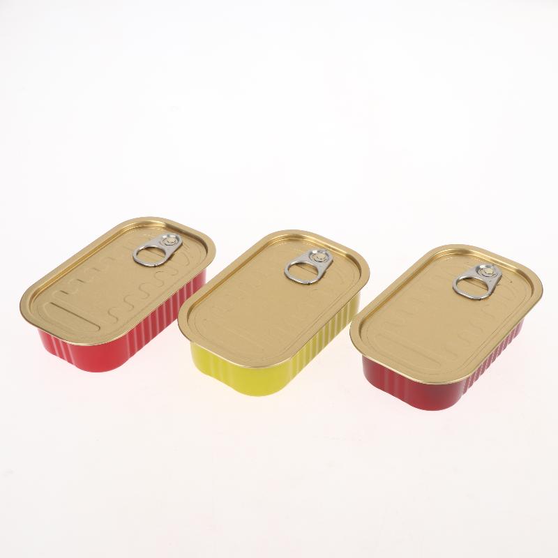 2 Stück Metall Rechteckig Leer Mini Blechdose Versiegelte Lebensmittel Dose Mit Zugring Deckel Mehrzweck Kleiner Organizer Aufbewahrungsbox