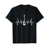Gift For The Bassist Heartbeat Bass Guitar TShirt