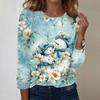 Long Sleeve Shirts For Women Cute Print Graphic Tees Blouses Casual Plus Size Basic Tops Pullover