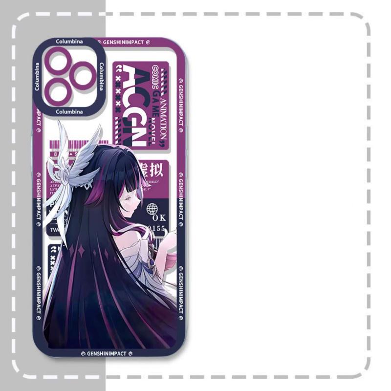 Funda para Teléfono Genshin Impact Flins Columbina Varka Sandrone Para Samsung Galaxy A16 A15 A35 A05 A55 A54 A07 A06 A24 A14 A53 A52 A13