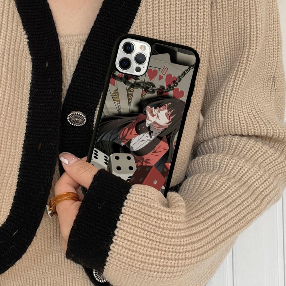 Kakegurui Phone Case Silicone PC+TPU For For iPhone 11 12 13 14 15 16 Plus Pro Max Cover iphone 16 Plus