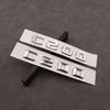 AAYN1 3d ABS Chrome Black Logo C200 Emblem Adhesive Letters Decal Car Trunk Badge For W204 W205 C 200 C200 Sticker Accessories