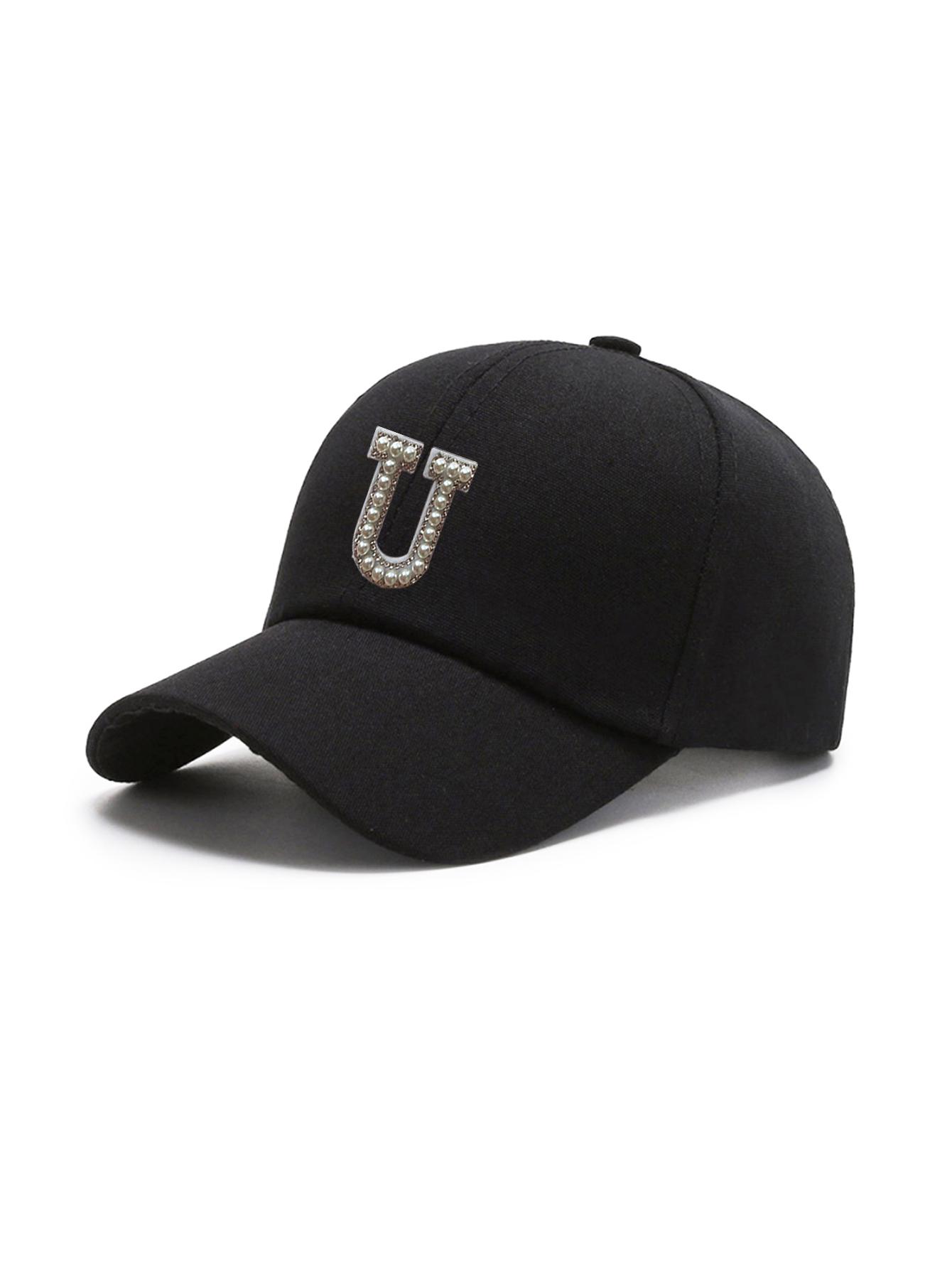 

1pc Unisex Embroidered 26 Alphabet Letter Baseball Cap, Adjustable Casual Breathable Sunscreen Cap, Suitable For Spring Summer I One Size