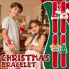 Christmas Slap Bracelets Snaps Santas Claus Party Favors Xmas Wrist Bands Decorations For Exchange Gifts Party Favors Birthday