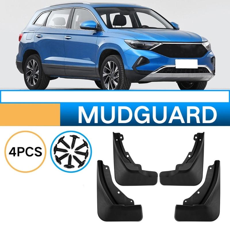 Front Rear Mud Flaps for VS7 2020-2023, 4 Piece Molded Plastic Set for Gravel Road Debris Control and Cleaner Lower Panels in Daily Use