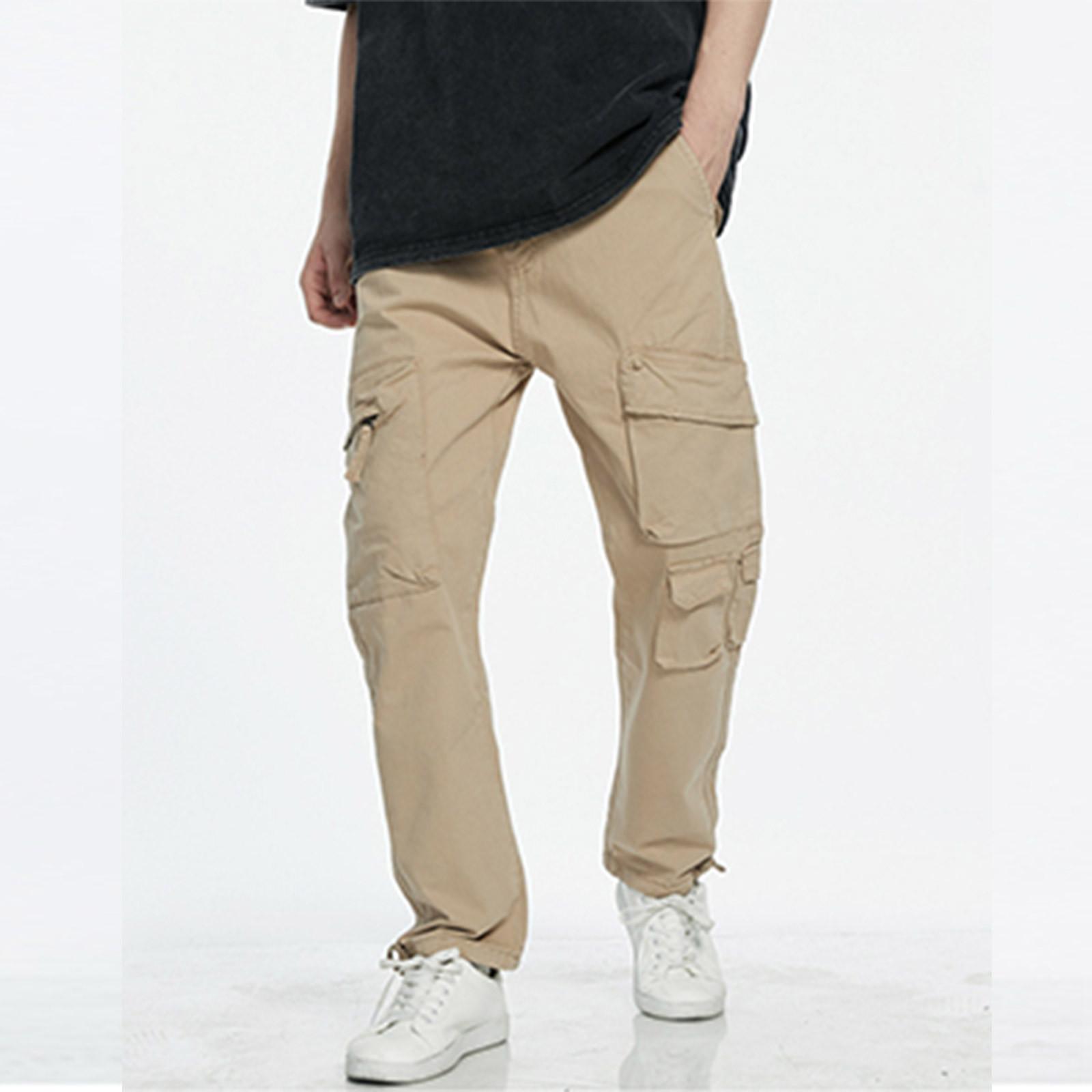 

Мужские спортивные повседневные брюки для бега, легкие походные рабочие брюки, уличные брюки XL хаки