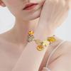 Cartoon Fish Beads Bracelet Unique Beads Bracelet Adjustable Chain Bracelet Fashion Wrist Jewelry Suitable for Women