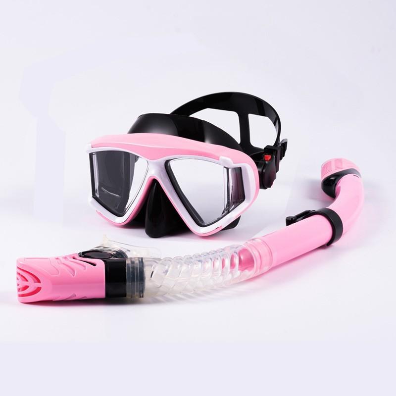 Snorkel Mask Set Silicone Scuba Diving Gear Anti-Fog Swimming Goggles Snorkeling Freediving