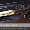 4x Carbon Fiber Car Inner Door Window Lift Button Panel Cover For Mustang 15-21
