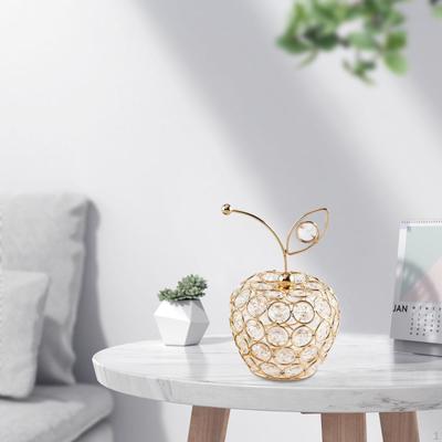 Crystal Fruit Statue Art Crafts Figurine for Tabletop Dining Room Decoration
