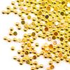 Hisenlee  1.5MM Gold Silver Half Round Flatback Metal Loose Rhinestones 10000Pcs/Bag Made Alloy Garment Decoration