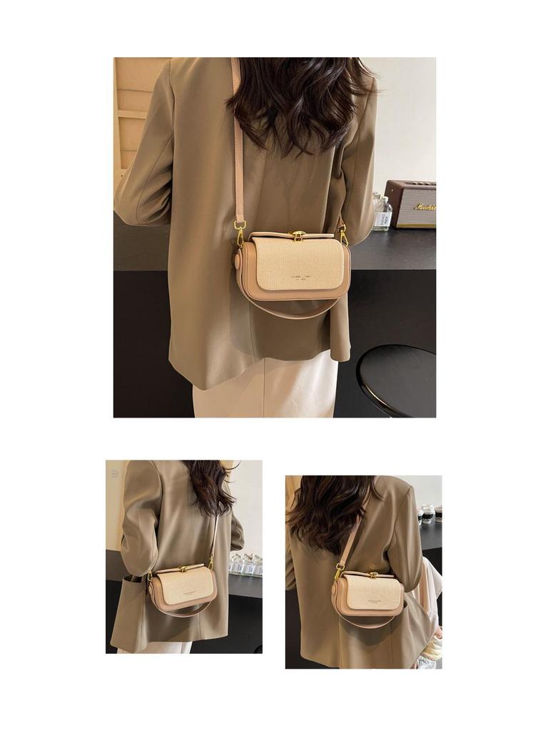 Women's Color Block Handbag - Versatile Crossbody and Shoulder Bag