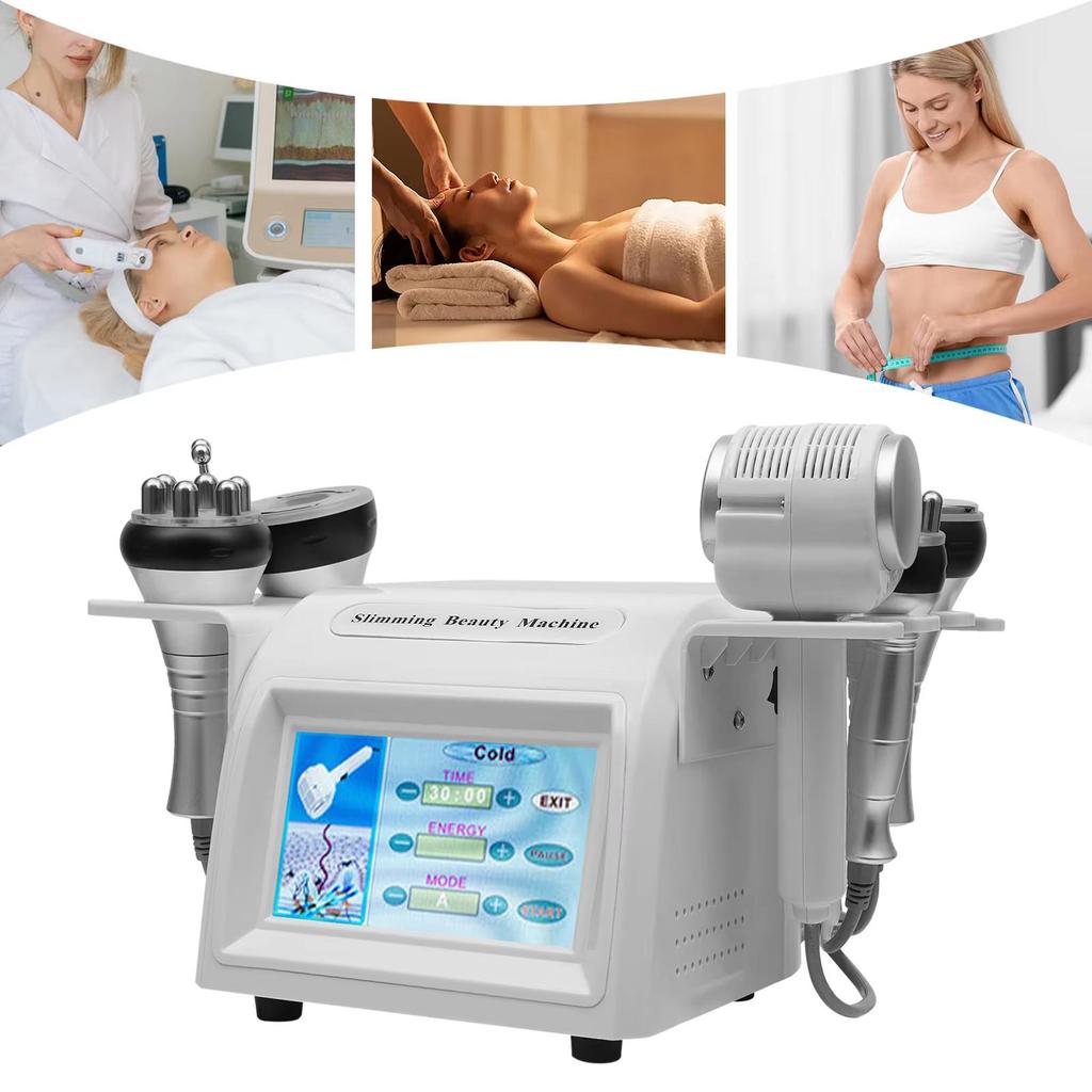 6-in-1 40K Ultrasonic Cavitation Device with Vacuum Lifting - Salon-Grade Body Slimming, Facial Firming & Beauty Machine