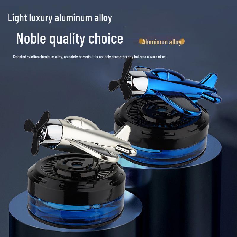 Solar-Powered Car Airplane Aroma Diffuser: Long-Lasting Fragrance for Car Console Ornament.