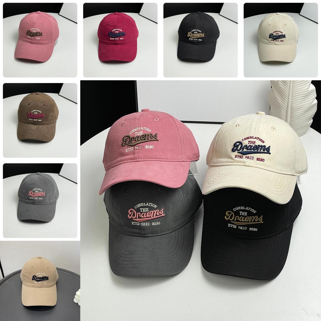 Adjustable Cotton Letter Embroidery Baseball Hat For Men And Women In All Seasons