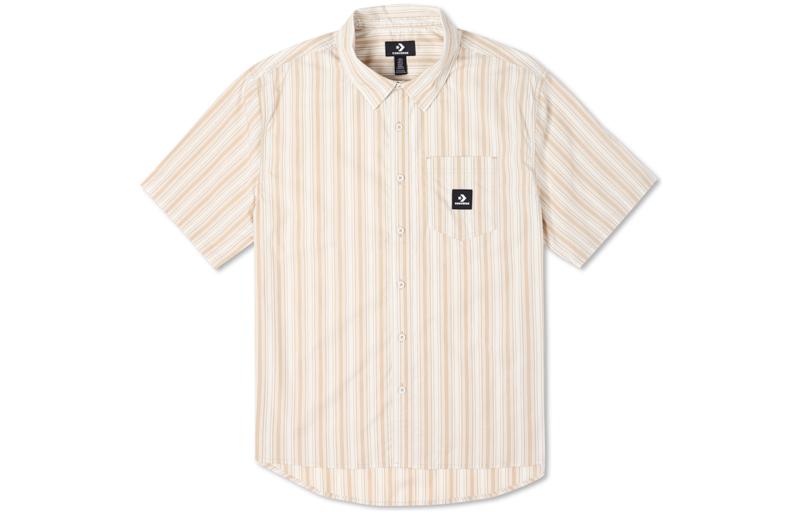 Converse Shirts Men s Yellow Lapel Moderate Shirt 10024060-A01 L