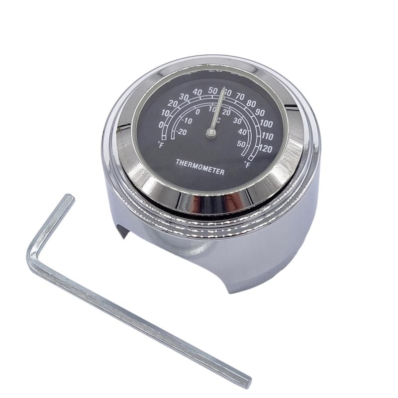 Universal 22/25mm Motorcycle Handlebar Watch Thermometer Waterproof Moto Watch for Harley Motorcycles Accessories