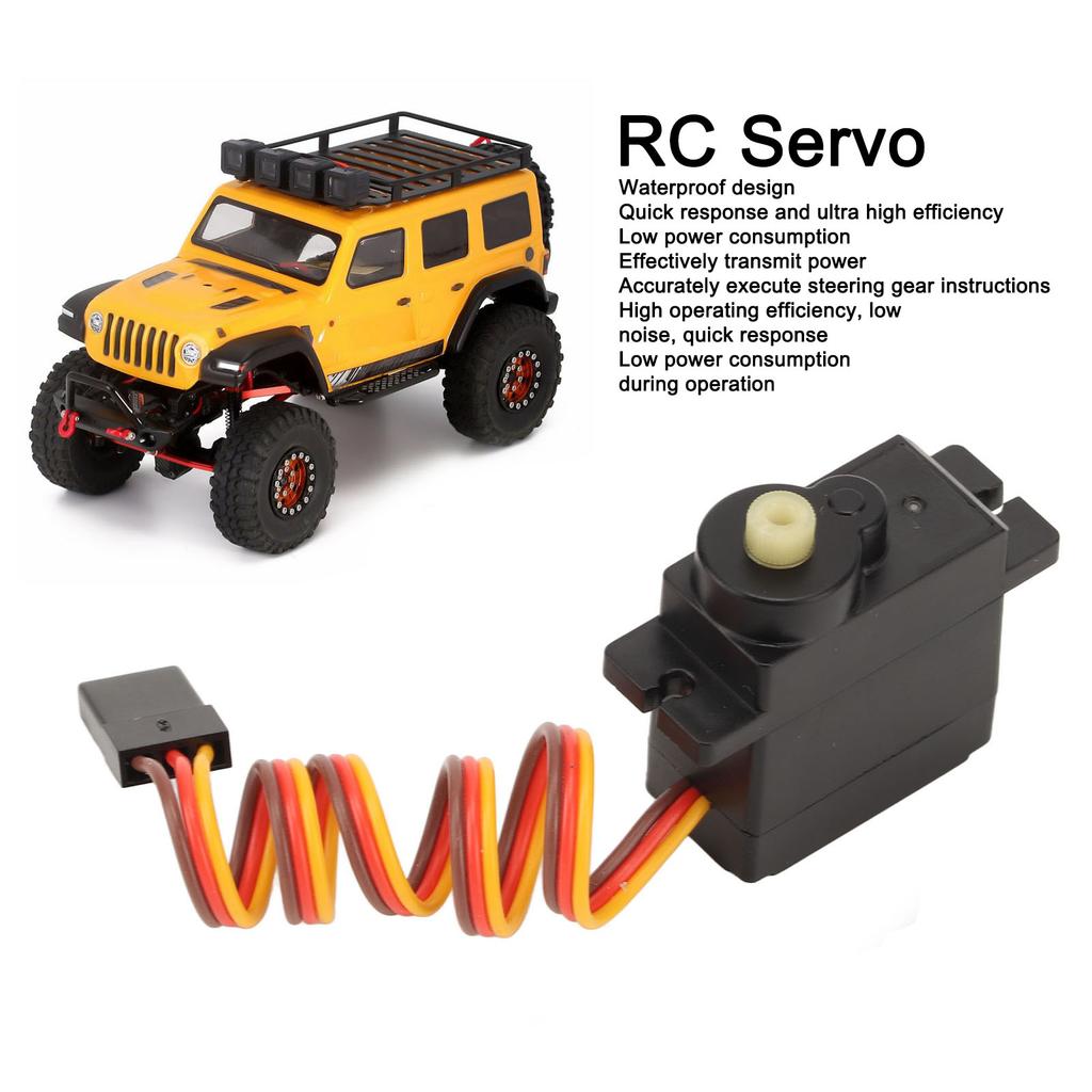 RC Servo with Arm 1KG for RGT 1/24 for AXIAL SCX24 Crawler Upgraded Parts Accessories
