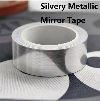 Metallic Silver Mirror Tape - Self-Adhesive Decorative Tape for DIY Crafts Wall Decor TV Frames & Gift Wrapping Decorative Tape