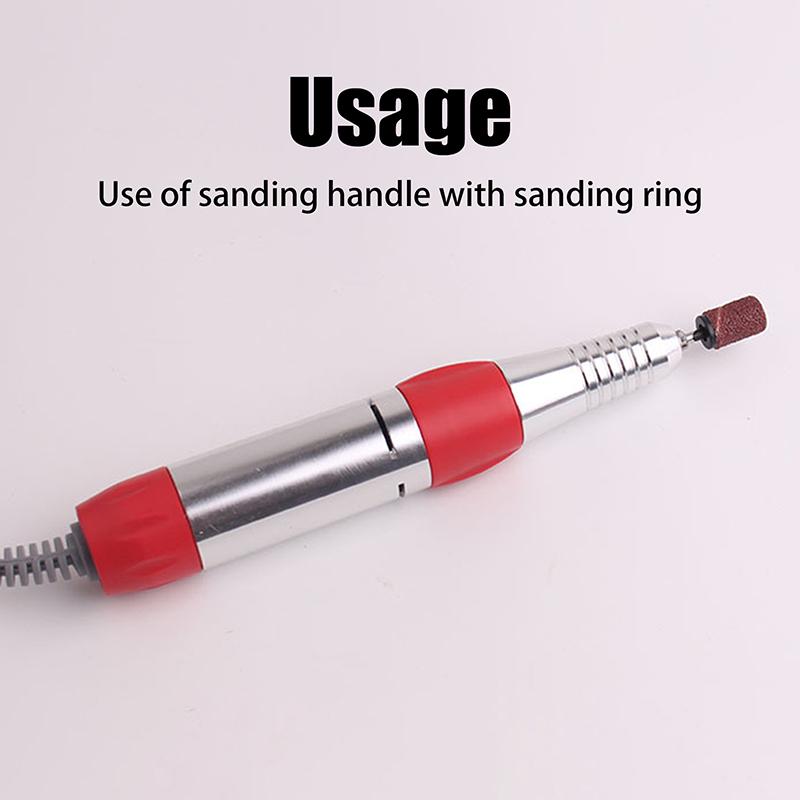 75/210Pcs/Box Sanding Cap Bands For Electric Manicure Machine 180/120/80 Grit Nail Drill Grinding Bit Files Pedicure Tool Set
