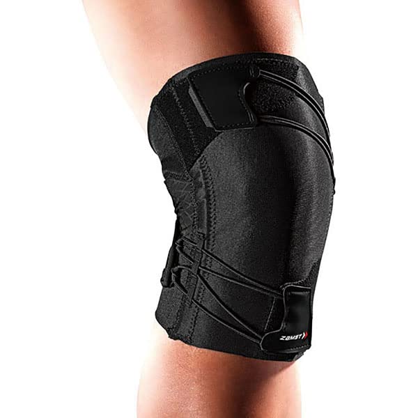 

ZAMST RK-1Plus Foot Support, Knee Support, Left and Right, Black (382812), Left, Medium