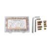 122PCS Metric Threaded Insert Carbon Steel Galvanized Female Male Thread Furniture Bolt for Closet