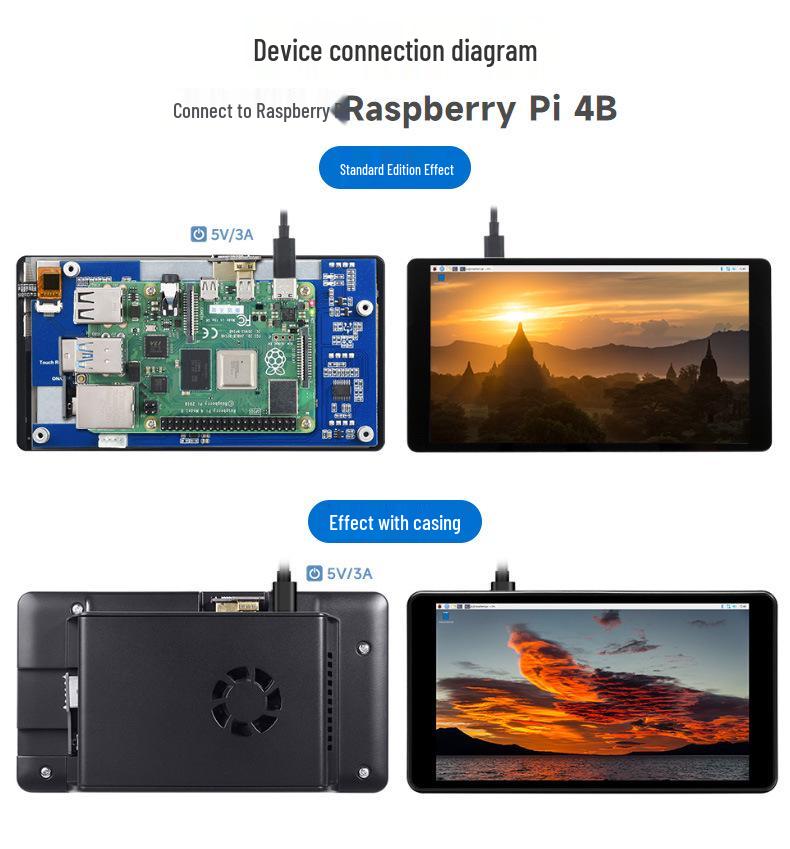 Micro-Snow 5.5" IPS HD 2K Capacitive Touchscreen HDMI Interface for Raspberry Pi.