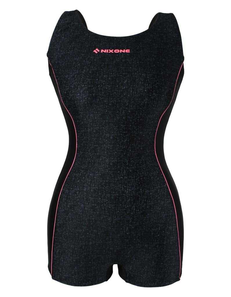 Nigseuwon Women'S Half-Body Indoor Swimsuit Nsw-4850Bk