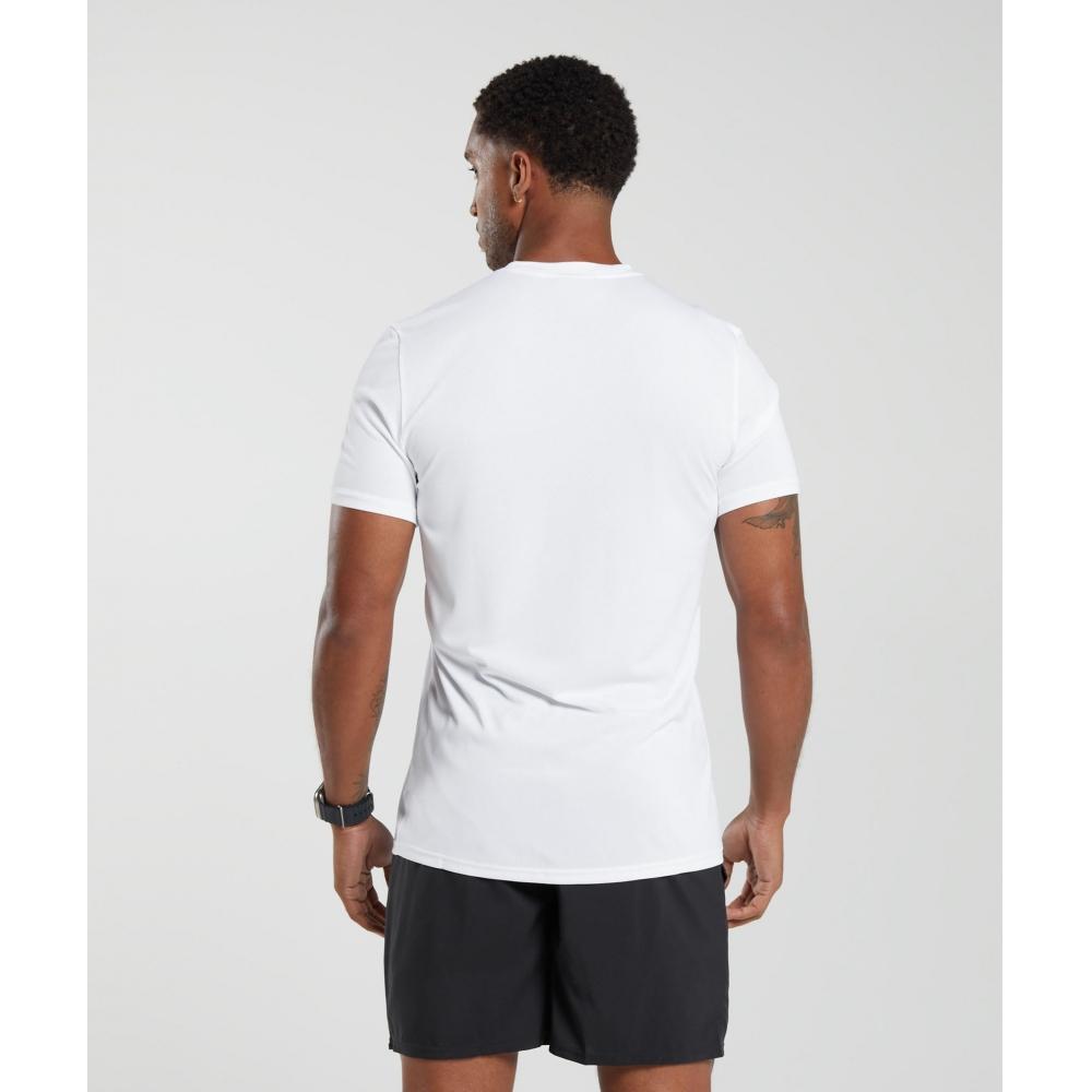 Gymshark Arrival T shirT whiTe A2a1k Wbbm