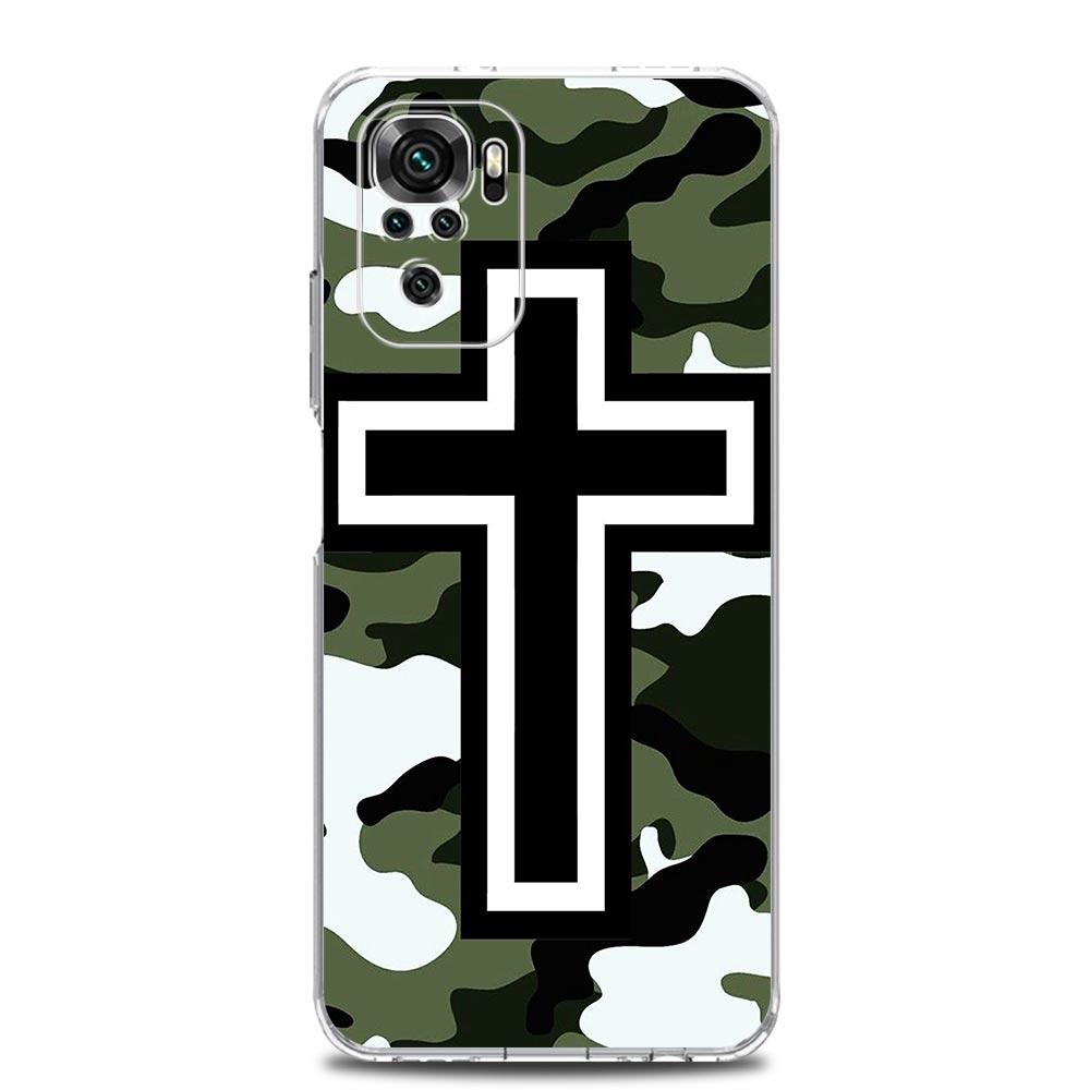 Etui Na Telefon Dla Xiaomi Redmi Note 15 14 13 12 4G 10 11 Pro Plus 5G 14C 13C 12C 10C Miękkie Pokrowiec TPU Krzyż Jezusa Chrystusa Biblia