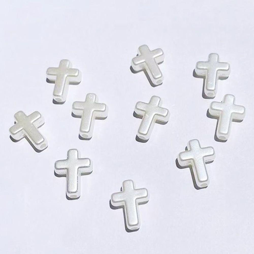 

10Pcs Transparent Cross Accessory Packaging Material Cross Bead Diy Card Bag Accessory Bracelet Necklace Accessory