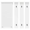 Wall Mounted Coat Rack with Shelf White 84 X 10 X 80 Cm