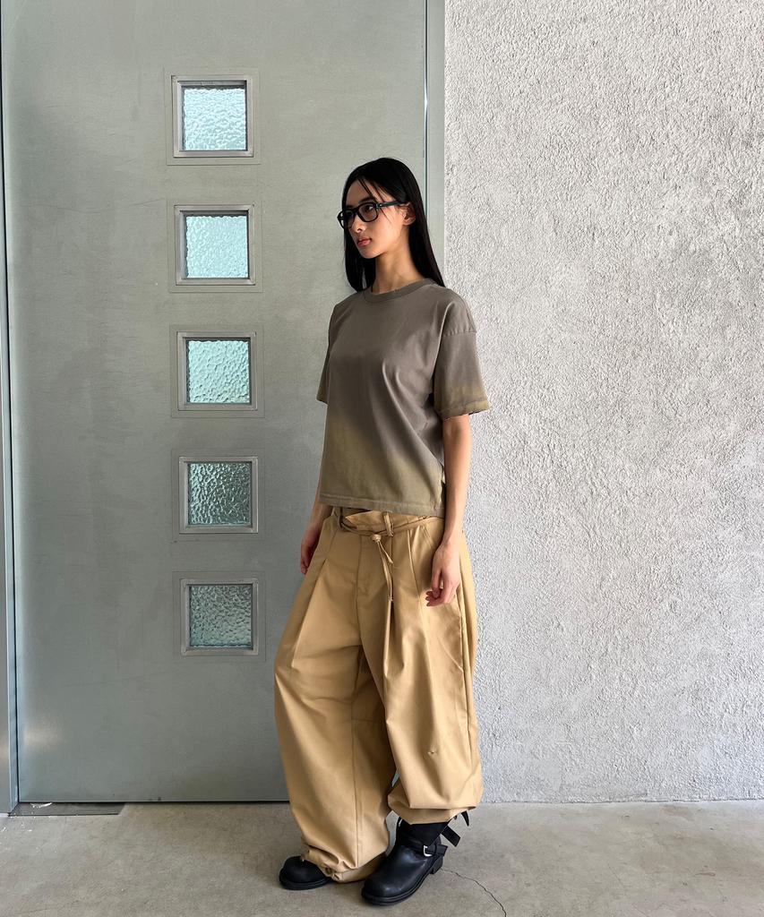 PARADIGMFILM [Ep.02] Vtg Fade Crop T-Shirt (Light Khaki)