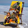 Beweis Strandtuch mit einem Monster Jam Muster - weich, saugfähig, schnelltrocknend, maschinenwaschbar - perfekt zum Schwimmen, Camping, Baden