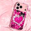Diamond Love Madam Protect PhoneCase Glass PhoneCase for iPhone 17 16 15 14 13 12 11pm Pro Plus Dropresistant Cellphone Female