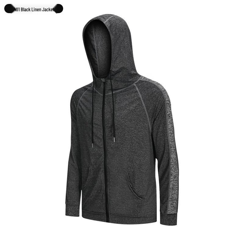 

WEZHO Men s Long Sleeve Quick Dry Hooded Fitness Top