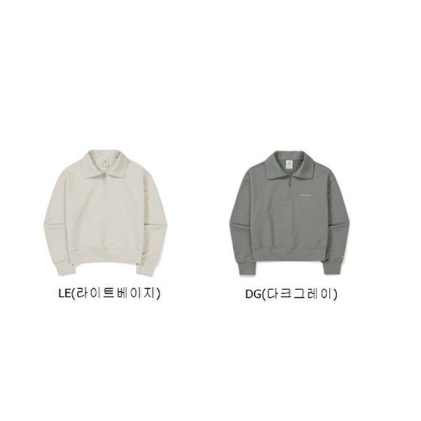 Snow Peak Women S Land Half Zip Semi Crop SweatShirt S24Swfzt51