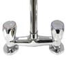 Retro Brass Double Handle Swivel Kitchen Faucet