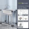 TaiJuFu 304 Stainless Steel Utility Sink with Single Cold Faucet