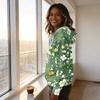Women's Vintage Print Hoodie with Long Sleeves Pullover Top